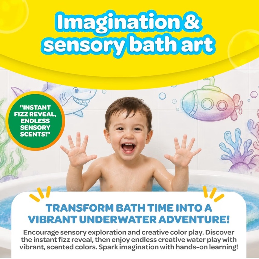 Crayola Bath Fizzies - Choose One - Picture 8 of 8